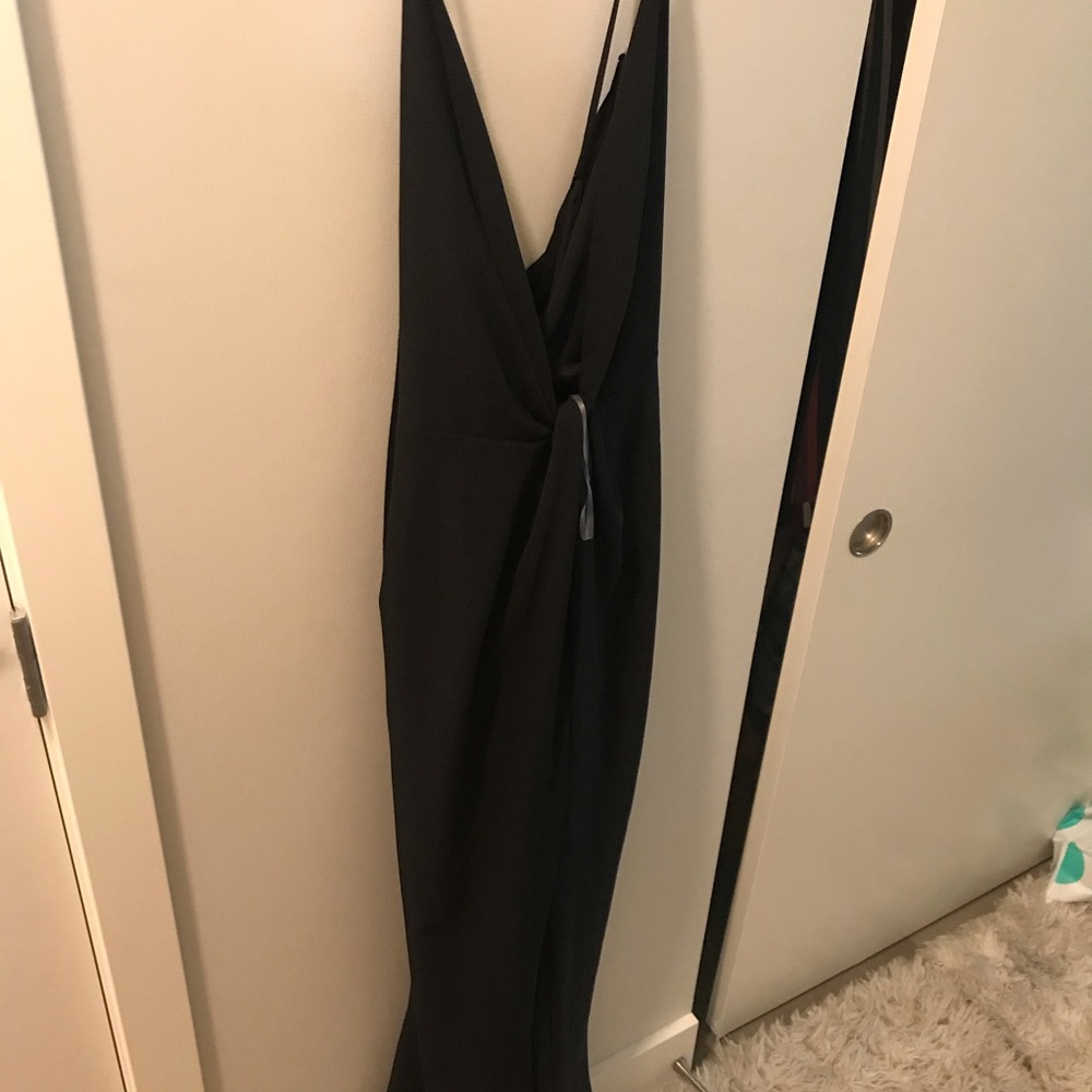 Black cross back jumpsuit